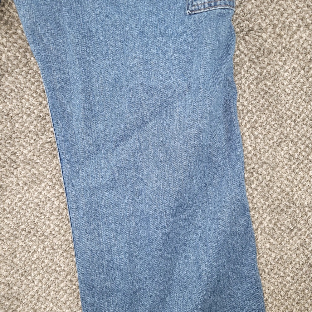Carhartt Womens Denim Bib Overalls Light Wash Blue Stretch WR008 FBI XL 16/18 - Picture 16 of 16